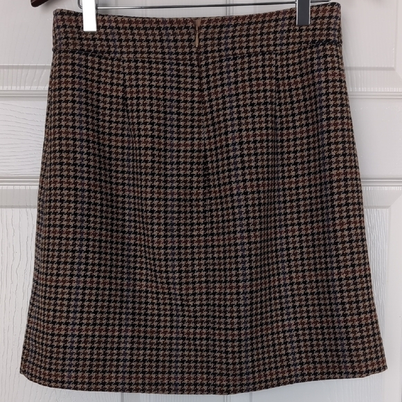 J.Crew Classic Houndstooth Skirt - Sz 4 - Picture 3 of 5